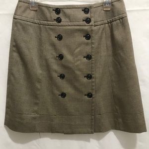 Chaus a-line skirt. Brown. Size 8.